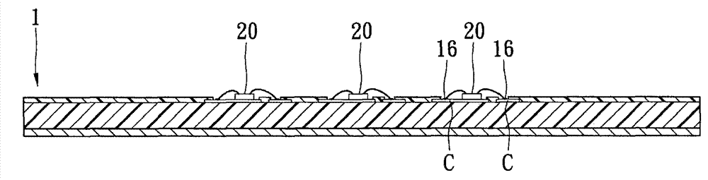 Polycrystalline light-emitting diode packaging structure for generating similar round light-emitting effect