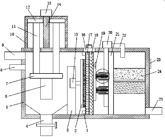 Reclaimed water recycling device