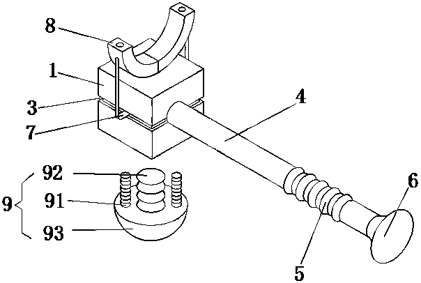 Repairing device of antique building aluminum part