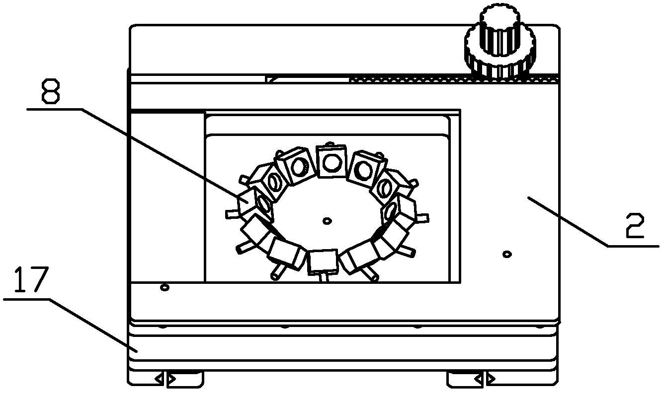 External diameter images measuring device for axial work pieces and measuring method thereof