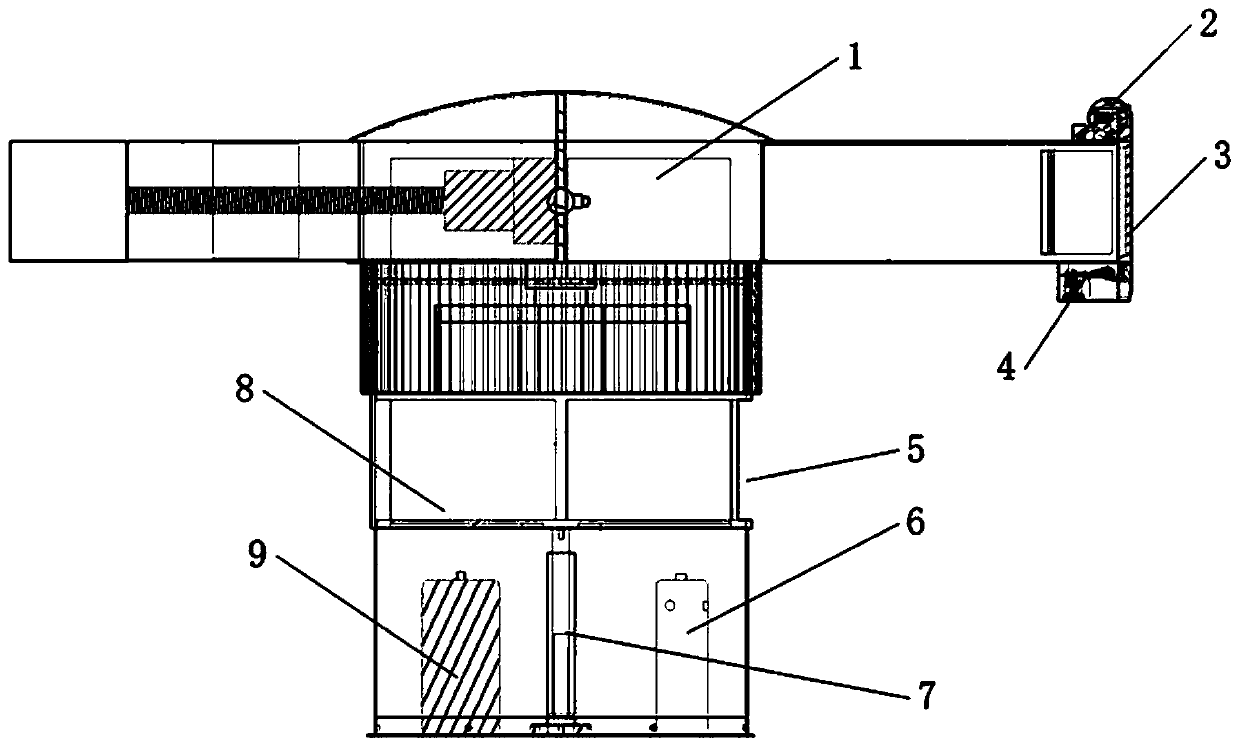 Space rotary release device and rotary release method