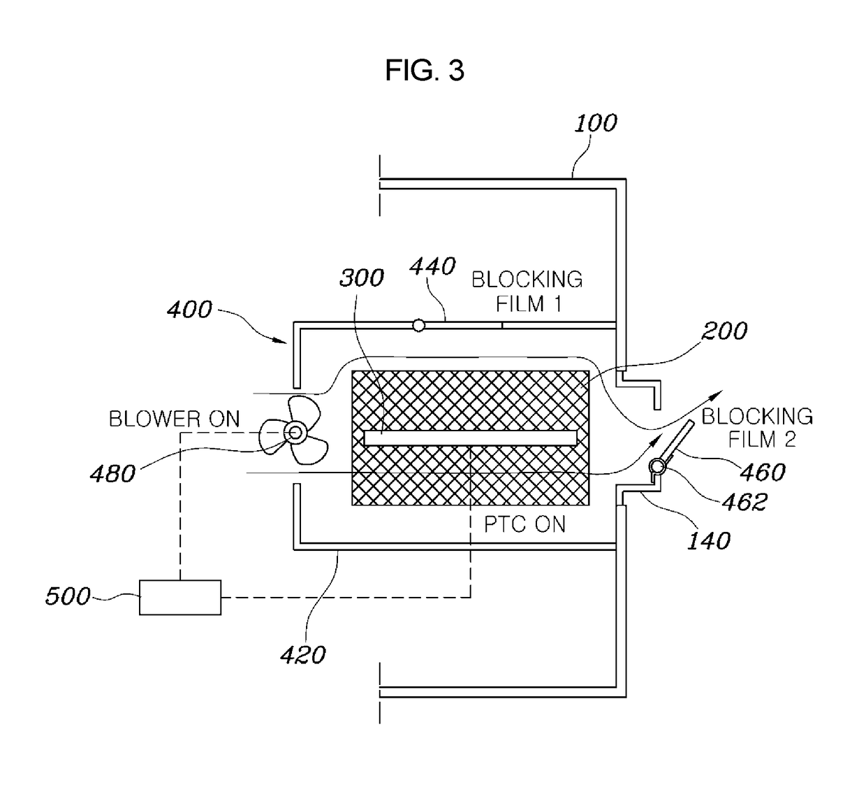 Head lamp for vehicle including moisture removing apparatus