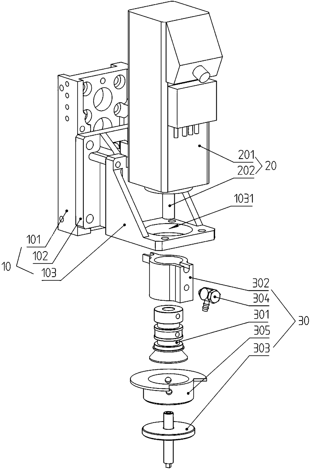 Laminating head for precise machining