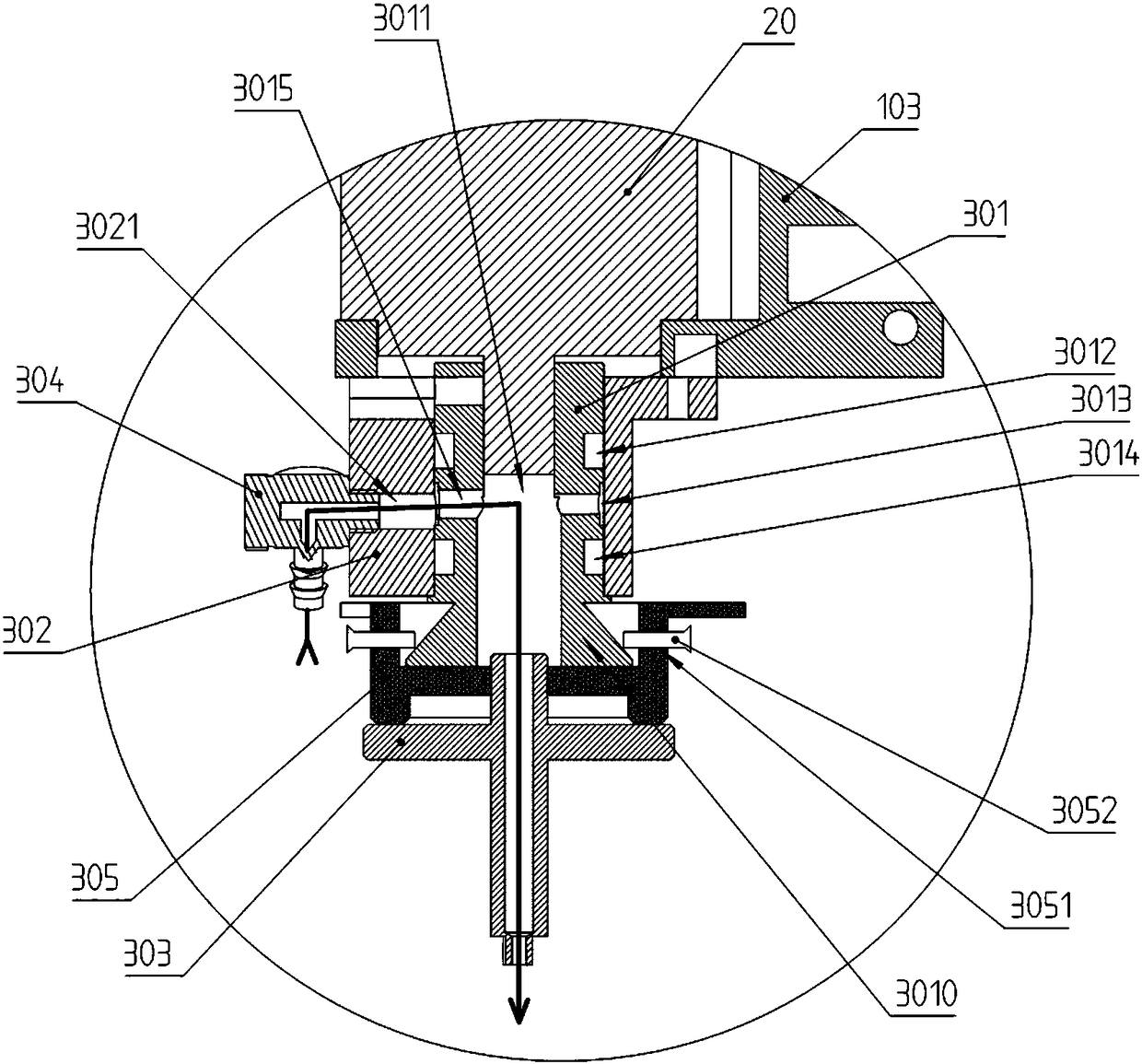 Laminating head for precise machining