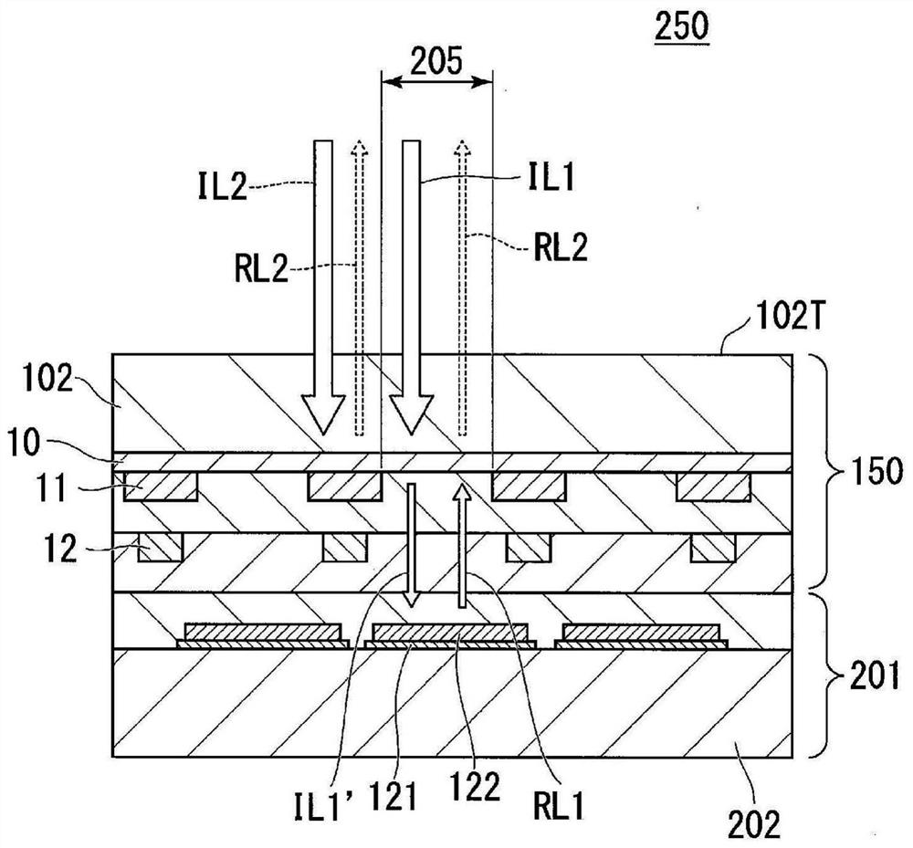 Black matrix substrate and display device equipped with black matrix substrate