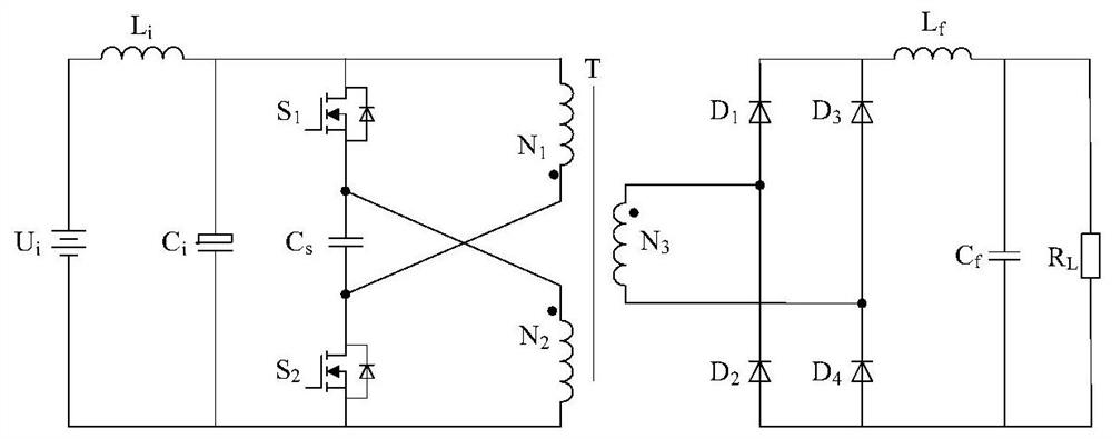 Active clamping push-pull buck-boost DC converter