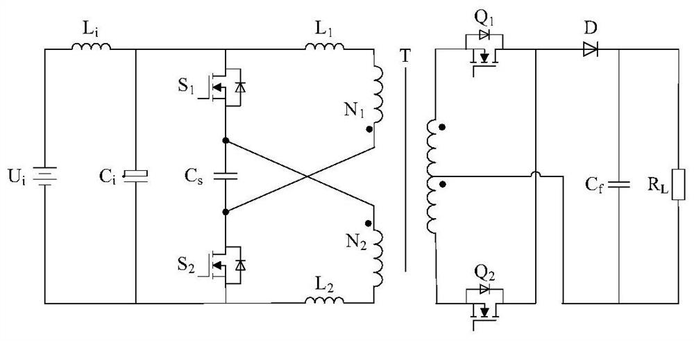 Active clamping push-pull buck-boost DC converter