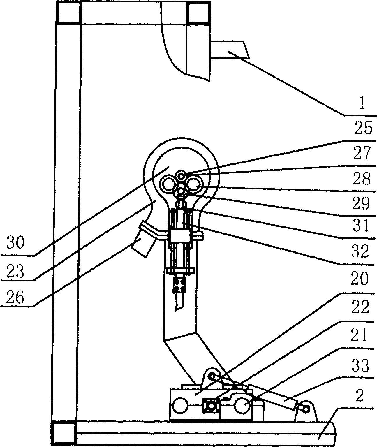 Heat melting butt joint welder for plastic pipe