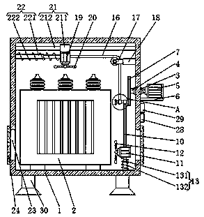 High-efficiency transformer heat dissipation device