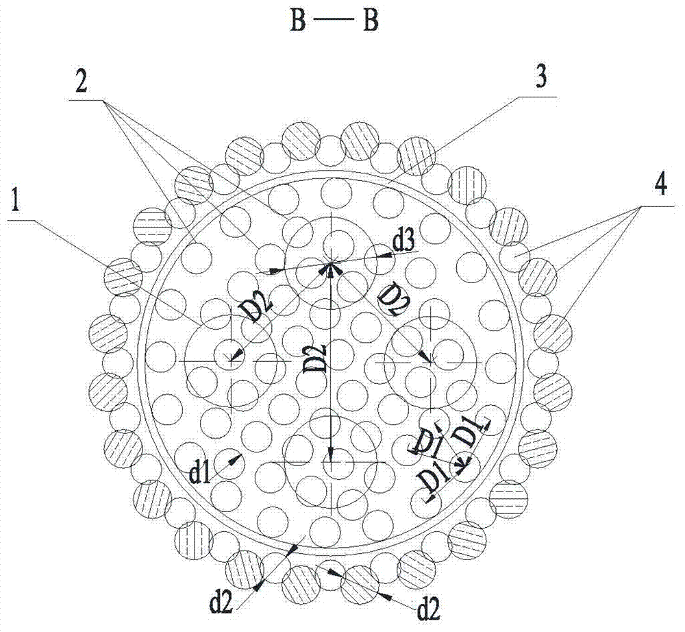 Composite foundation structure and construction method suitable for lagoon, island and reef environment