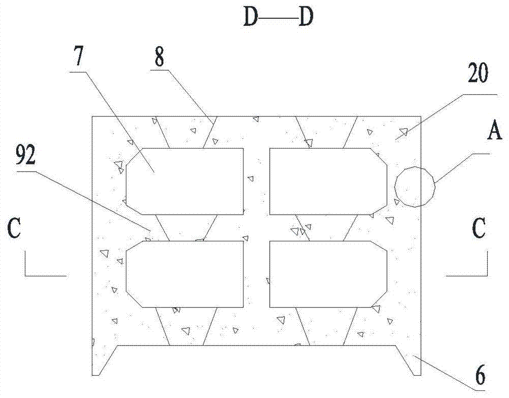 Composite foundation structure and construction method suitable for lagoon, island and reef environment