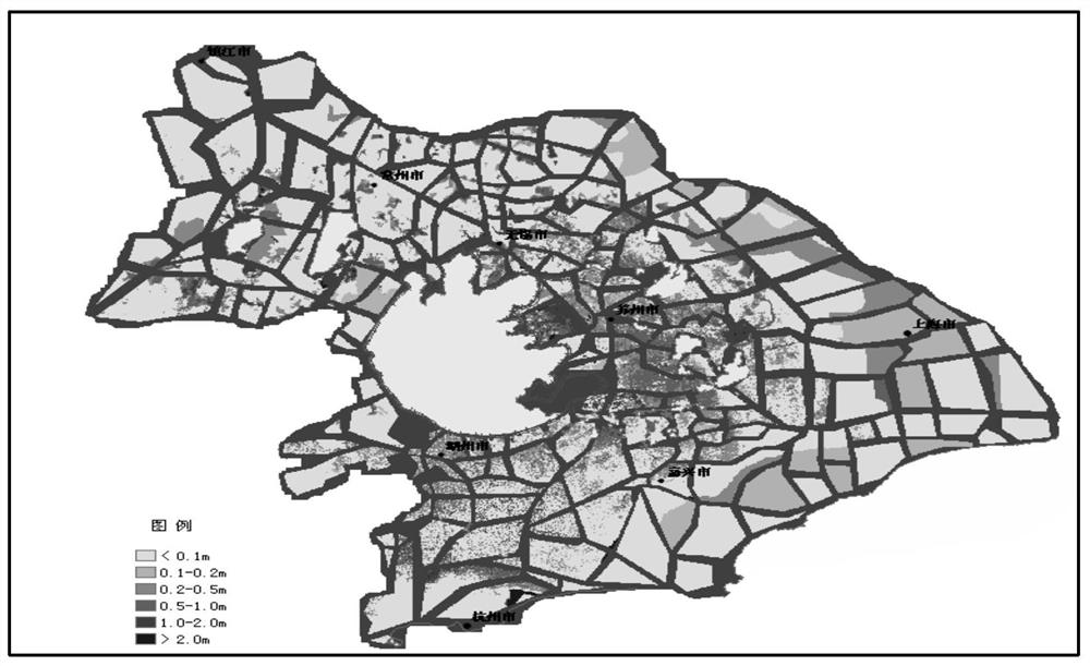 A Flood Risk Simulation Method under the Extreme Environment of Heavy Rain, High Water Level and High Tide Level