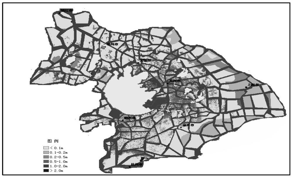 A Flood Risk Simulation Method under the Extreme Environment of Heavy Rain, High Water Level and High Tide Level