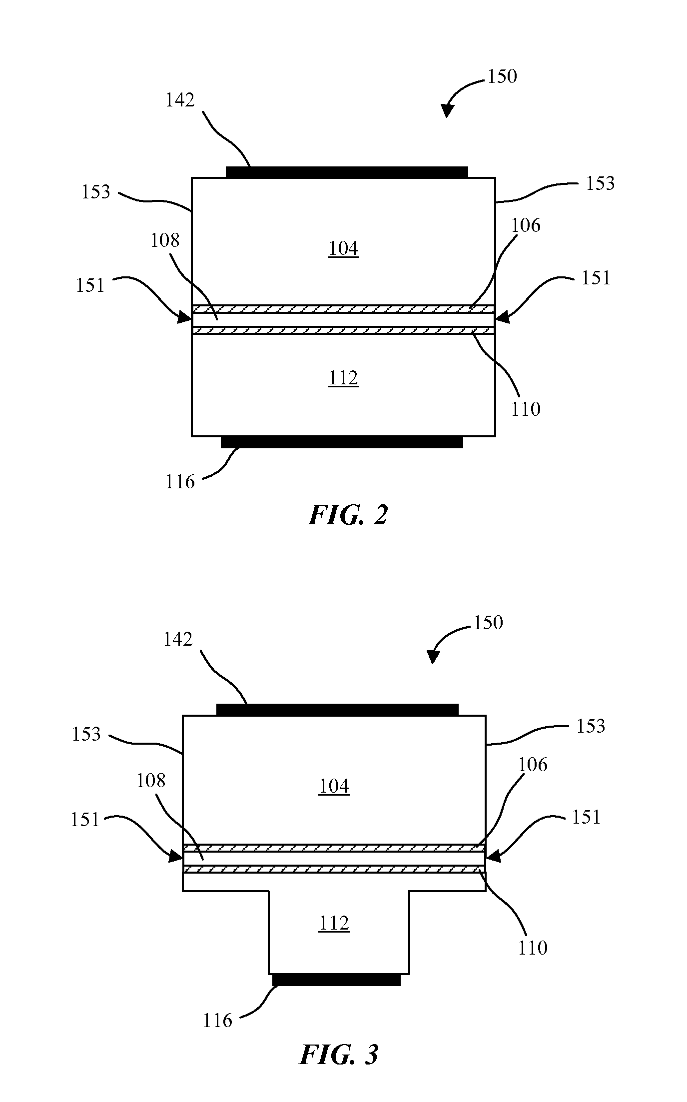 LED structures for reduced non-radiative sidewall recombination