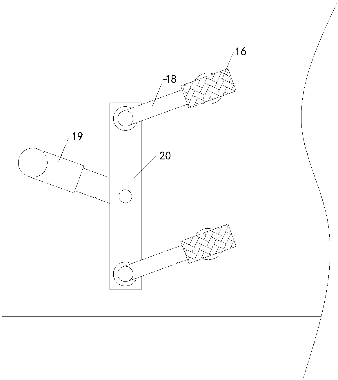 Plate sorting device for fire hose production