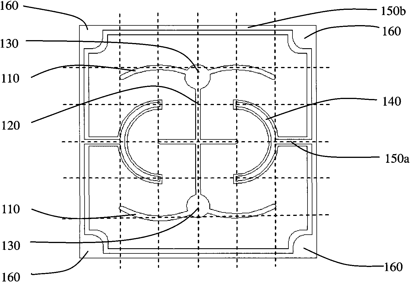 LED electrode structure