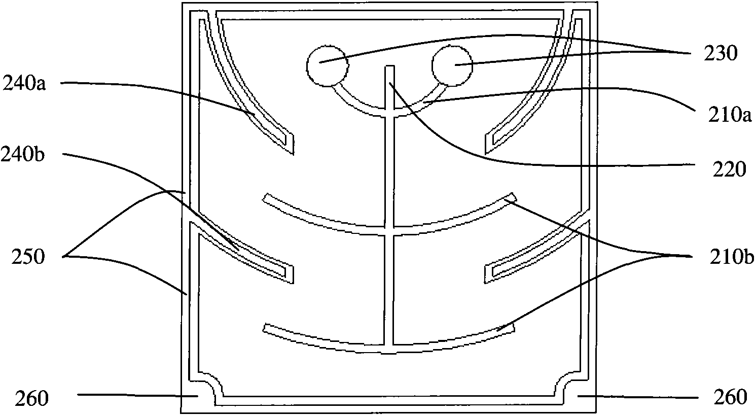 LED electrode structure