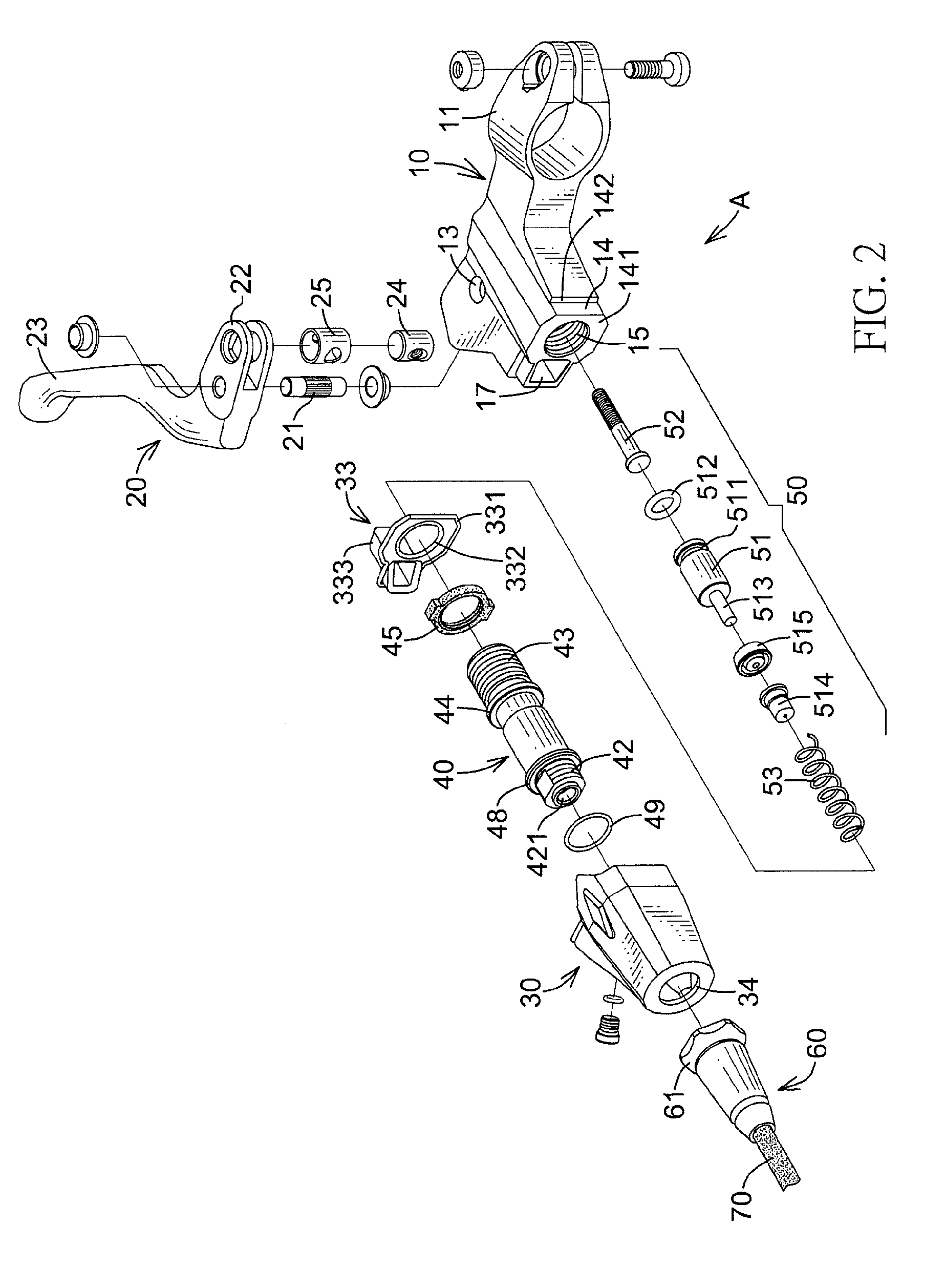 Hydraulic brake lever