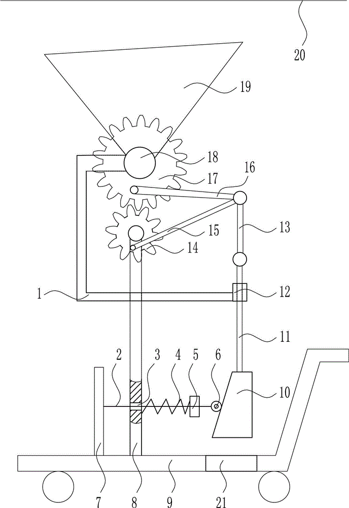 Snow pressure resisting apparatus for power transmission line