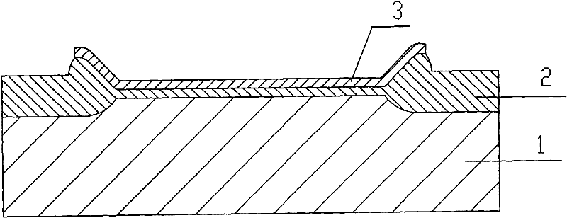 Method for preparing microwave power device by composite mask plate