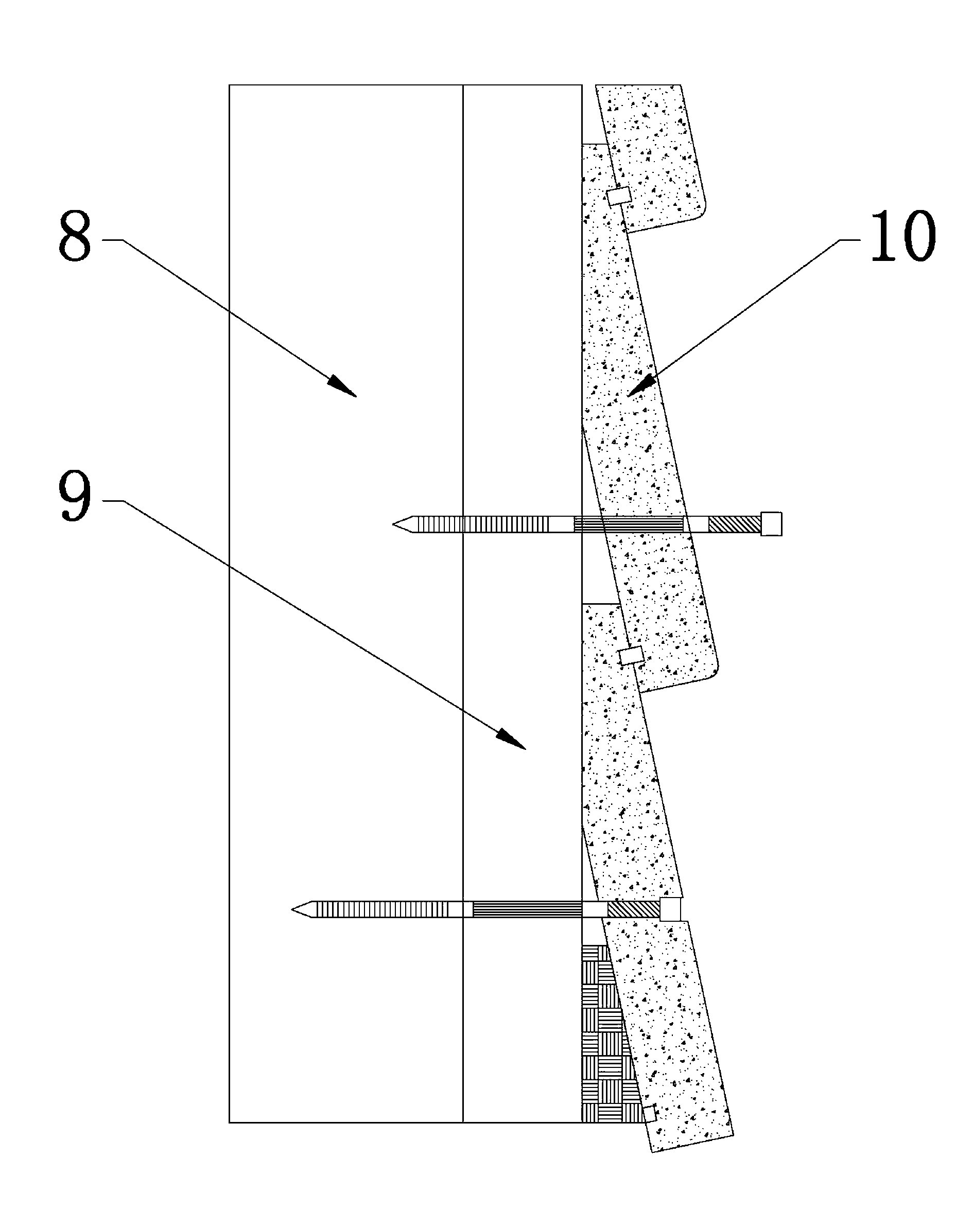 Small head nail for wall cement slab