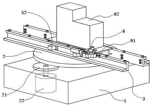 Evaporating pipe winding rotary table with pipe locking mechanism