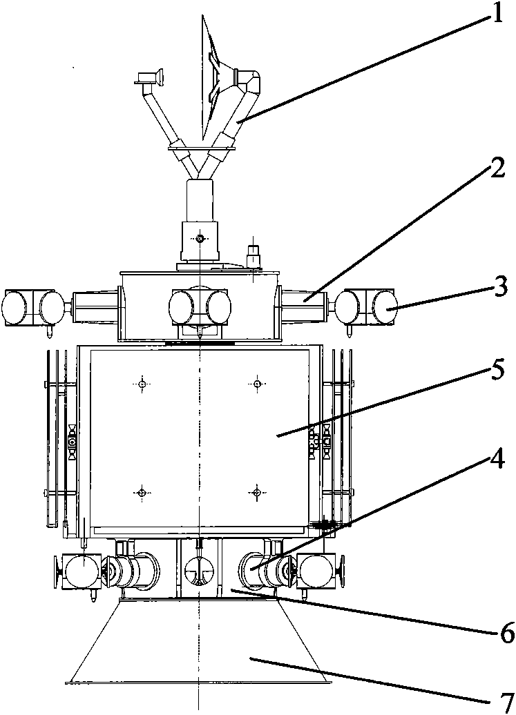 Distribution structure of SPORT (Solar Polar Orbit Radio Telescope) clock scanning satellite