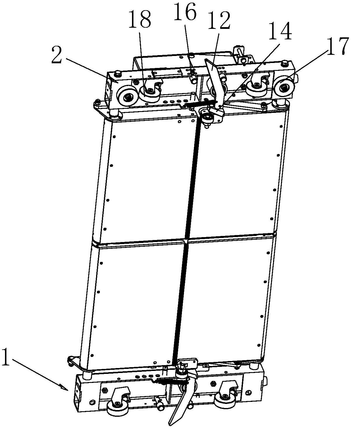 Tray carrier module of smart tray sorting machine