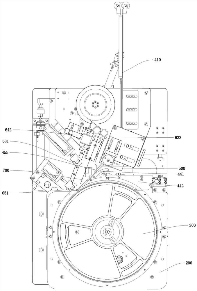 Device for packaging rear end of disc-shape chip