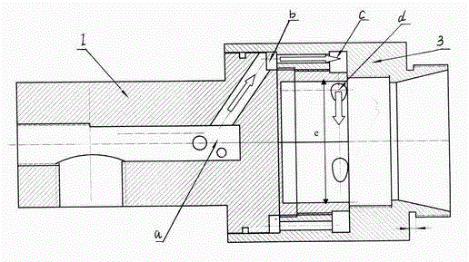 Spiral-flow type supersonic speed electric arc spraying gun