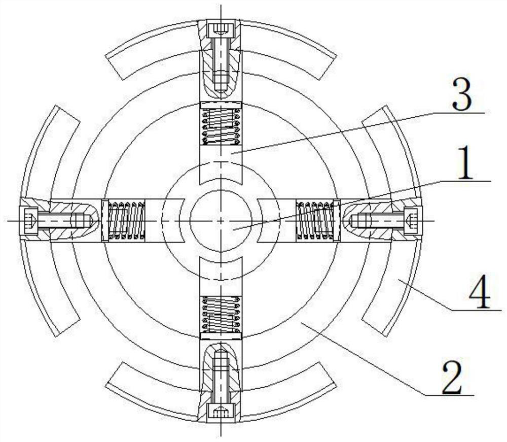 Special tool for internal expansion type hoisting of motor stator core and working method of special tool