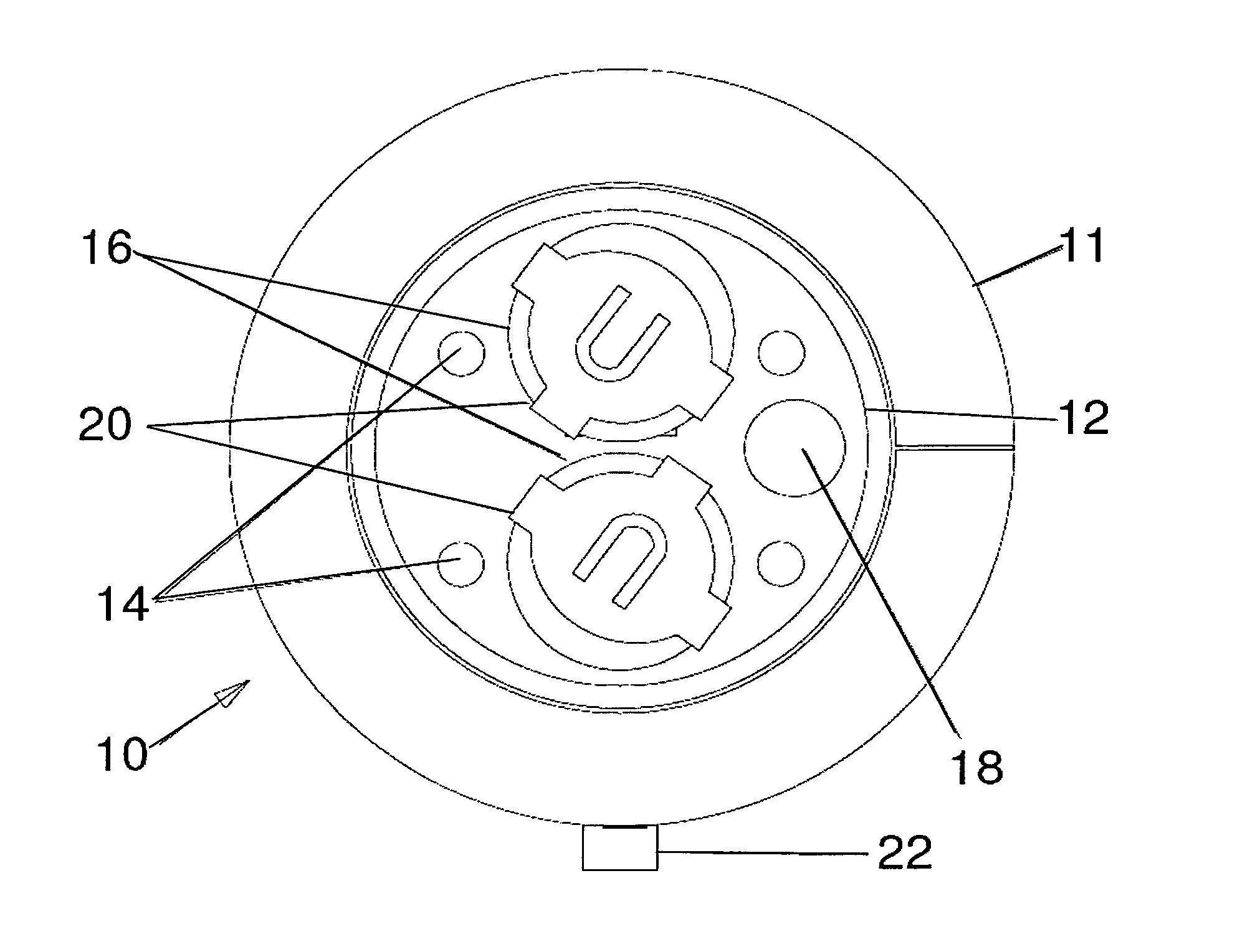 Container illumination device