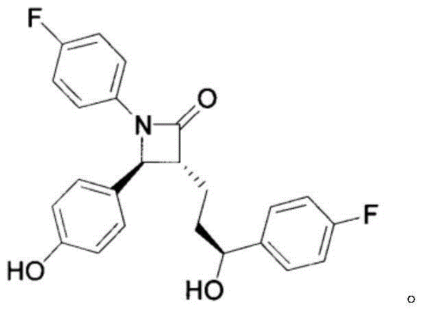 Ezetimibe solid orally-taken preparation for degrading cholesterol and preparing method of ezetimibe solid orally-taken preparation for degrading cholesterol