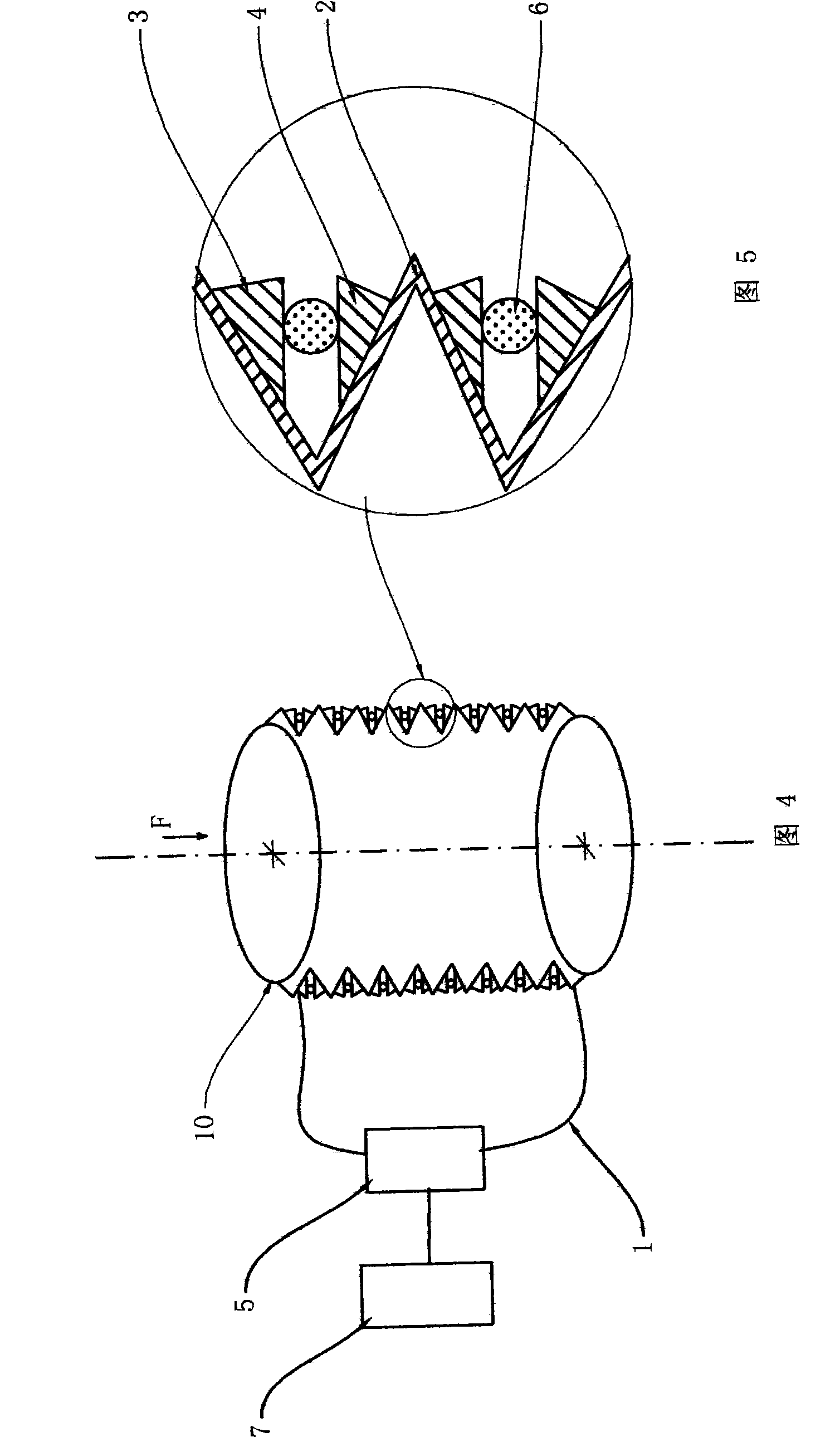 Corrugated pipe-based optical fiber stress sensing device