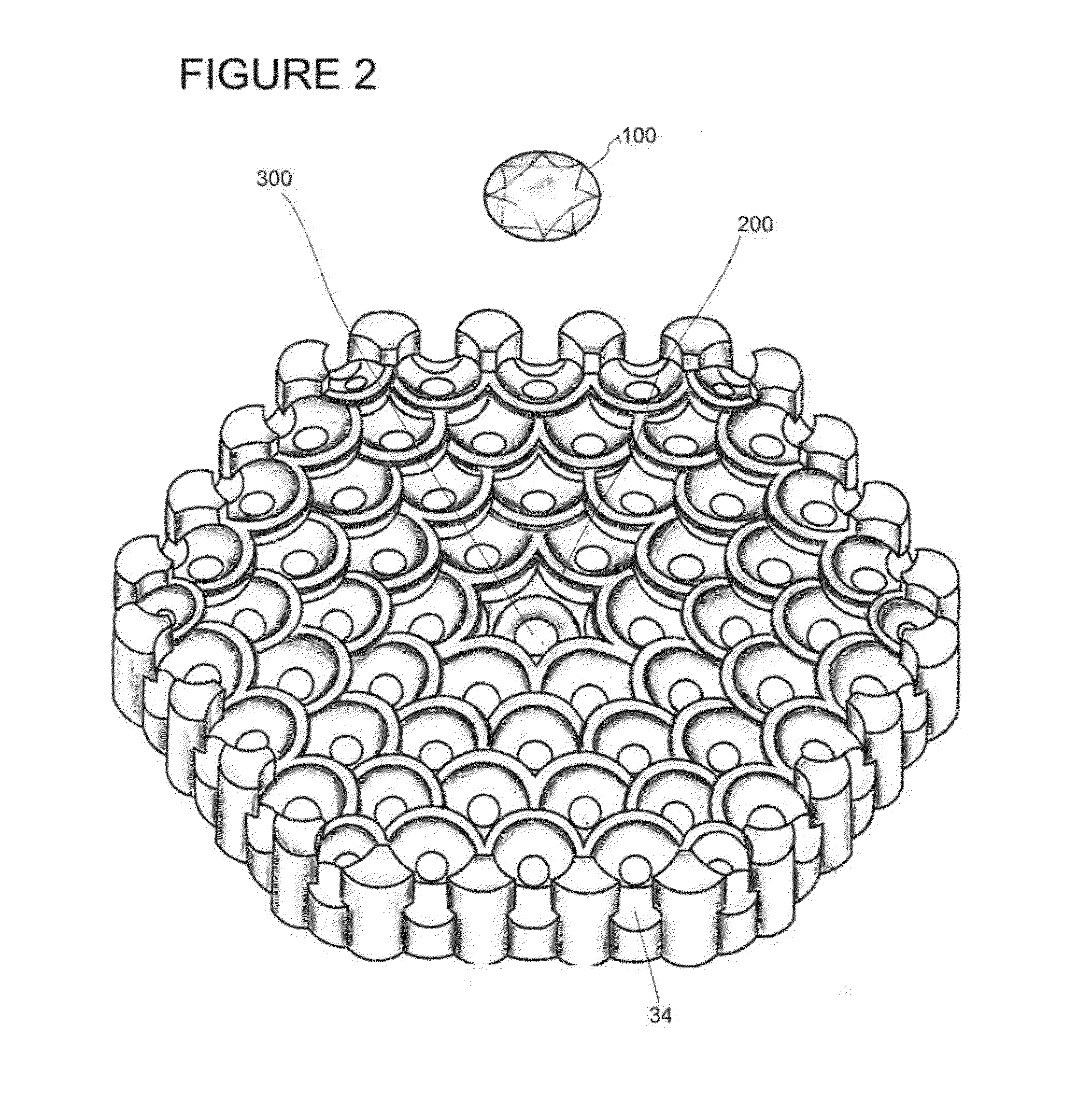 Jewelry setting and process for setting precious stones