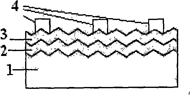 Emitter electrode structure capable of improving crystal silicon solar battery shortwave response