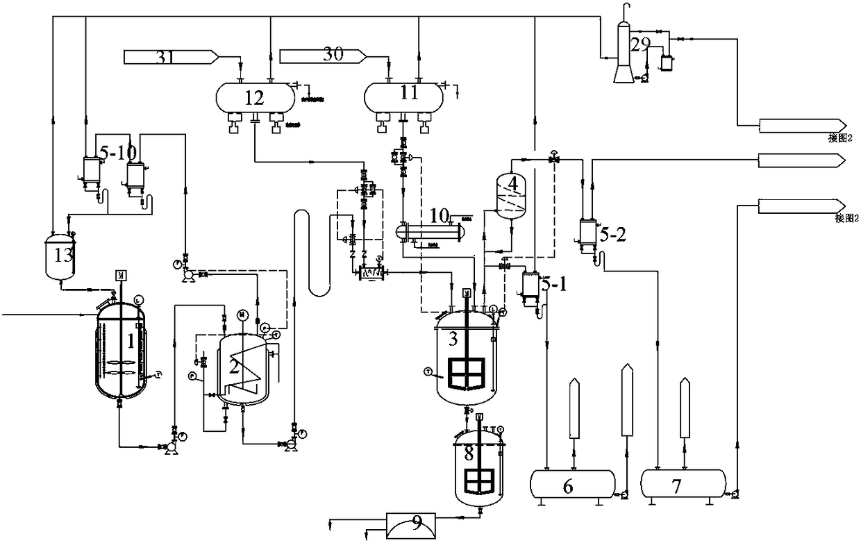 A hydrolysis device for producing glyphosate by glycine method