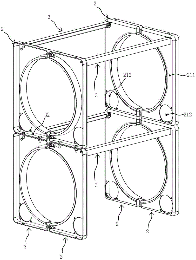 Gas cylinder fixing rack, gas cylinder frame, LNG gas supply system and vehicle