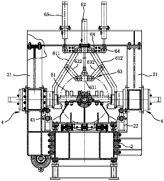 Nut demounting machine