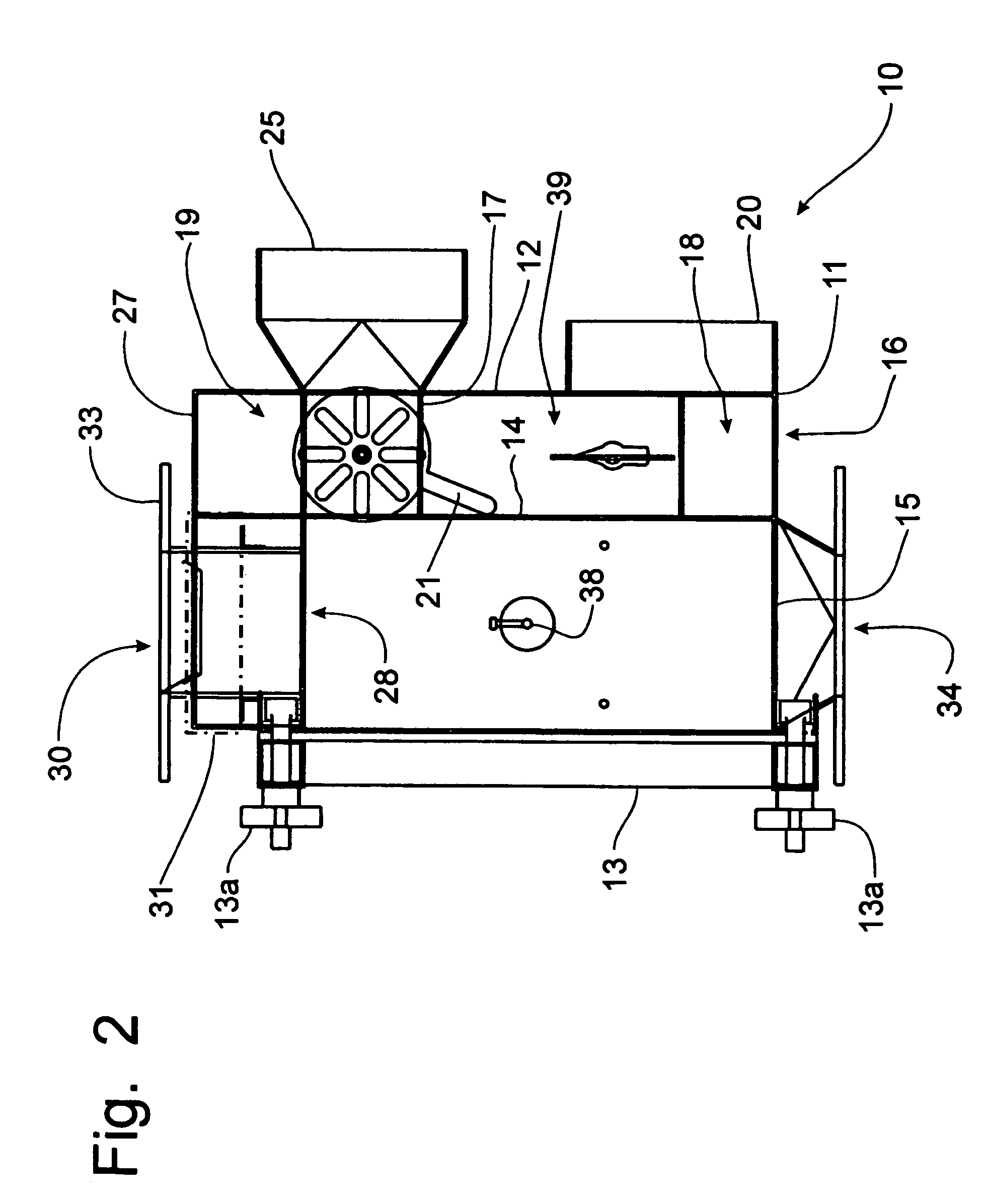 Housing for a particulate material dedusting apparatus