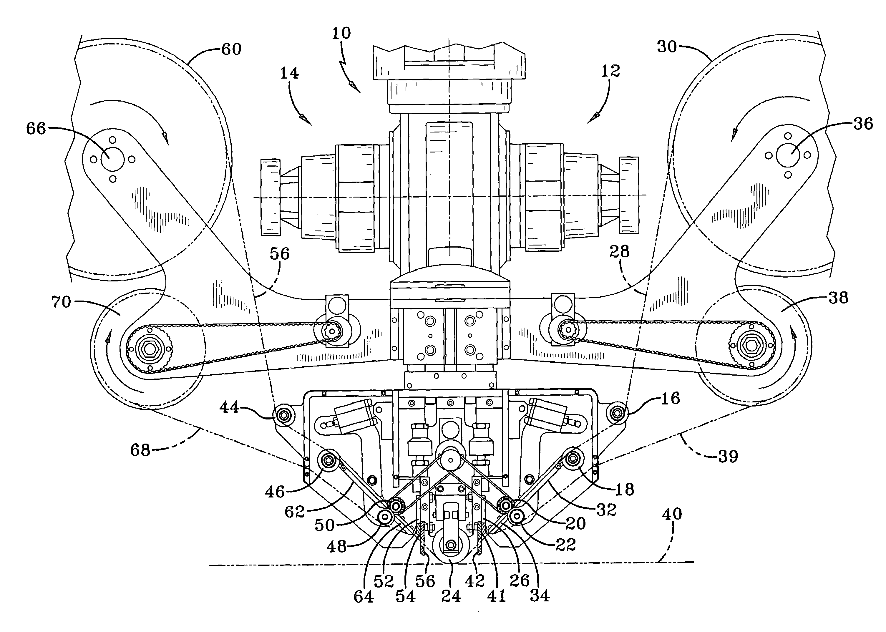 Multiple tape laying apparatus and method