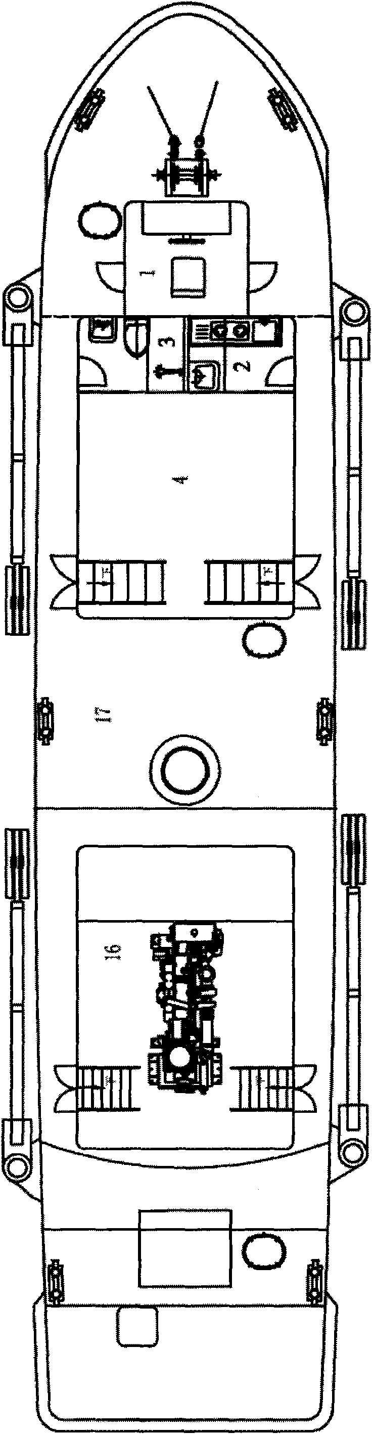 Highway bridge detection ship