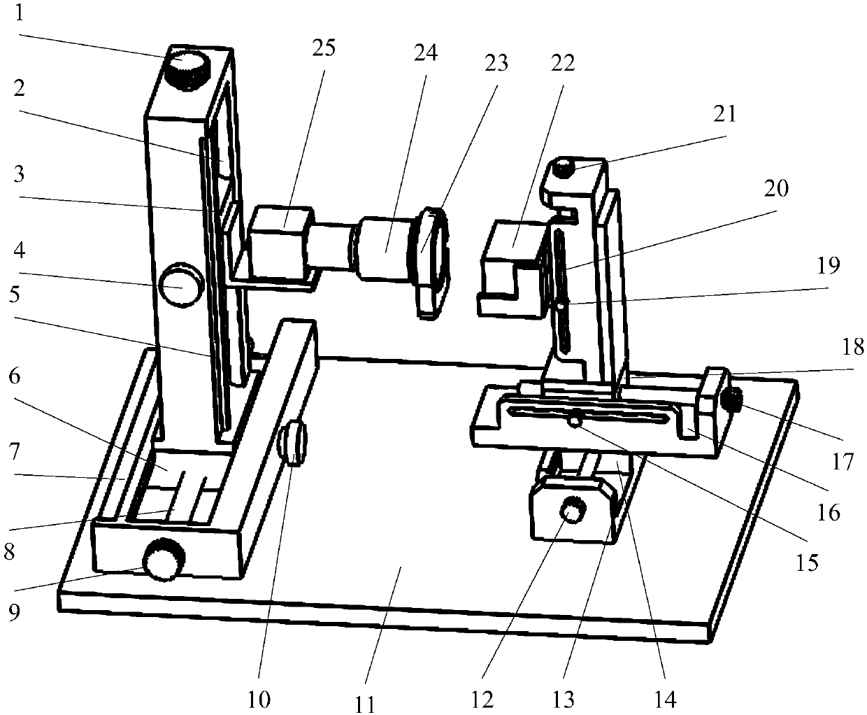 Online tool abrasion detection device based on CCD and detection method of online tool abrasion detection device