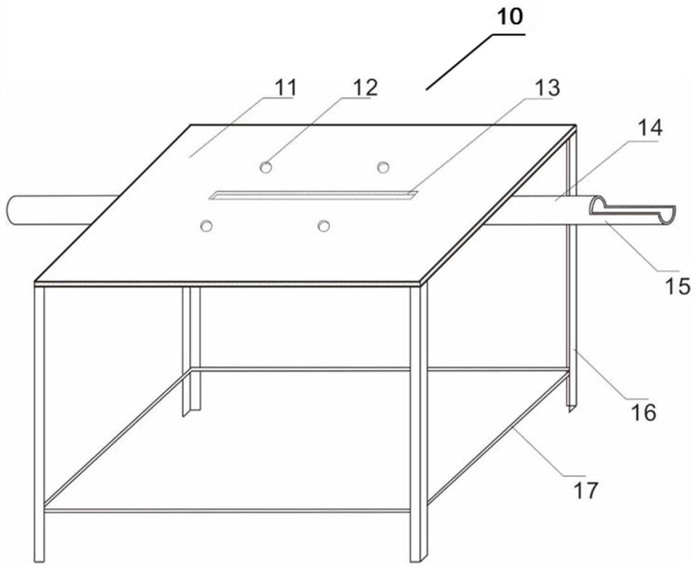 Rock core splitting device