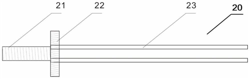 Rock core splitting device