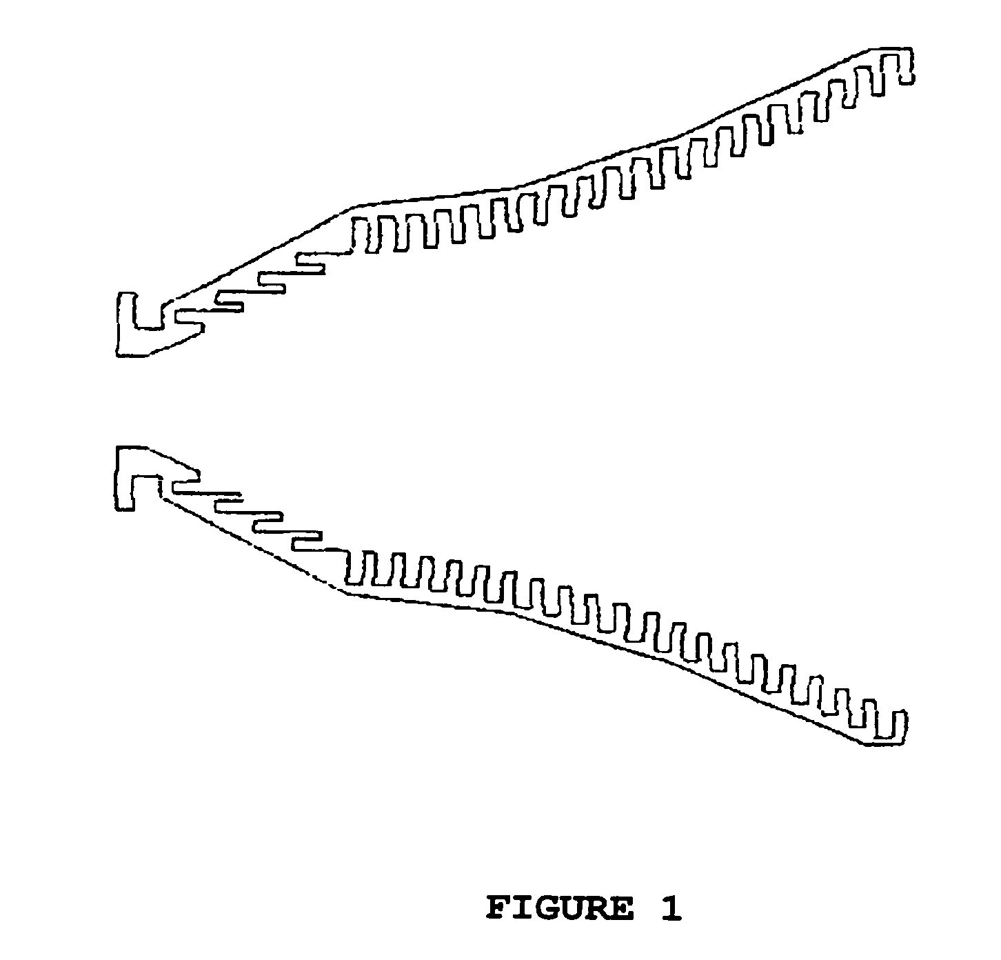 Horn antenna combining horizontal and vertical ridges