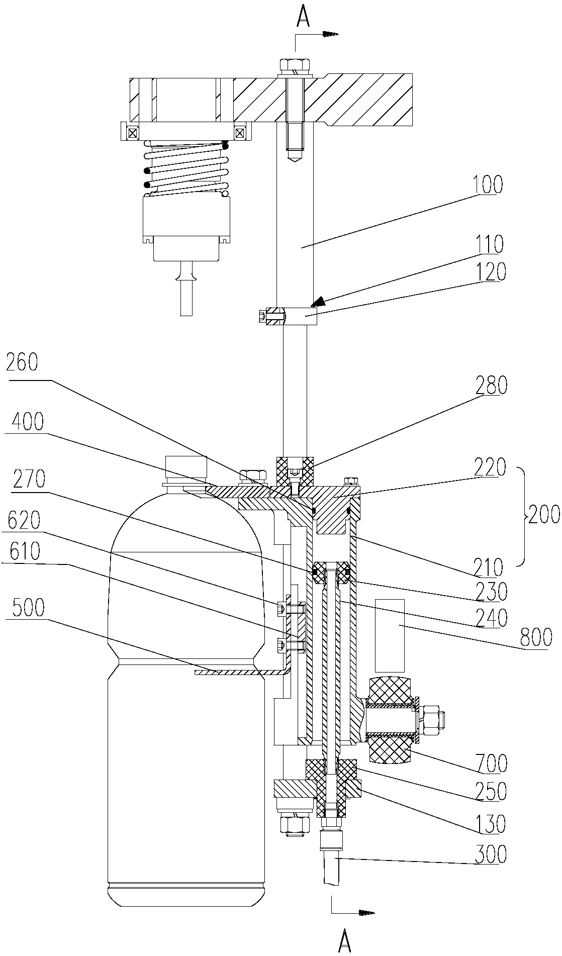 Bottle supporting device