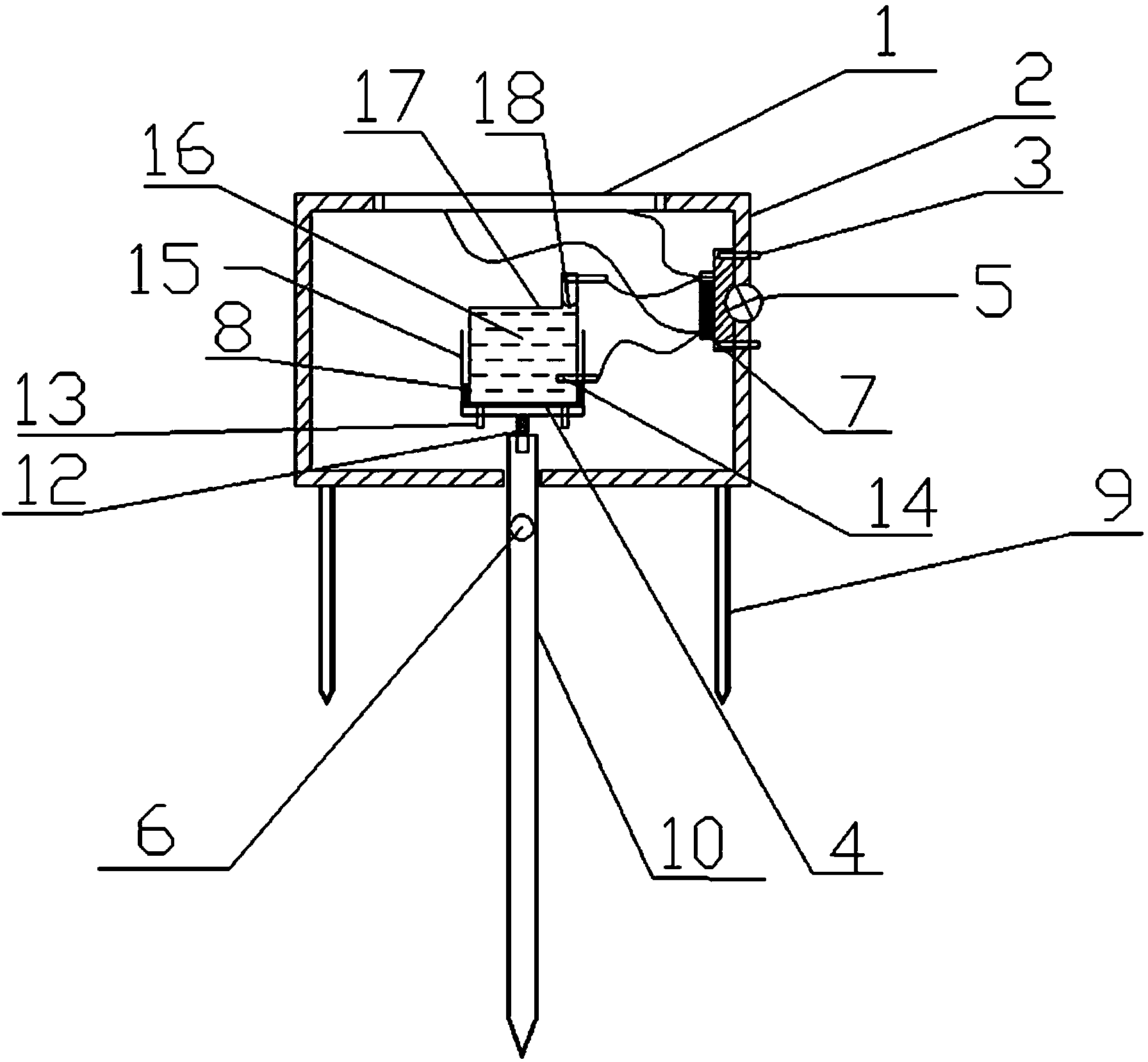 Novel simple landslide detection device