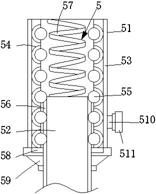 Guiding device for spandex yarn dyeing