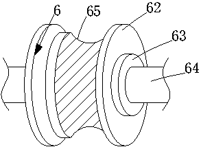 Guiding device for spandex yarn dyeing